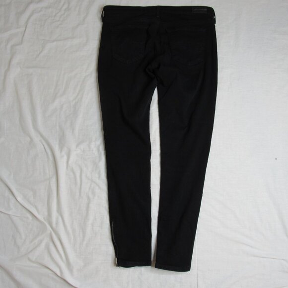 AG Adriano Goldschmied Black The Zip Up Legging Skinny Ankle Zip 28" Women's 30 - Picture 10 of 12
